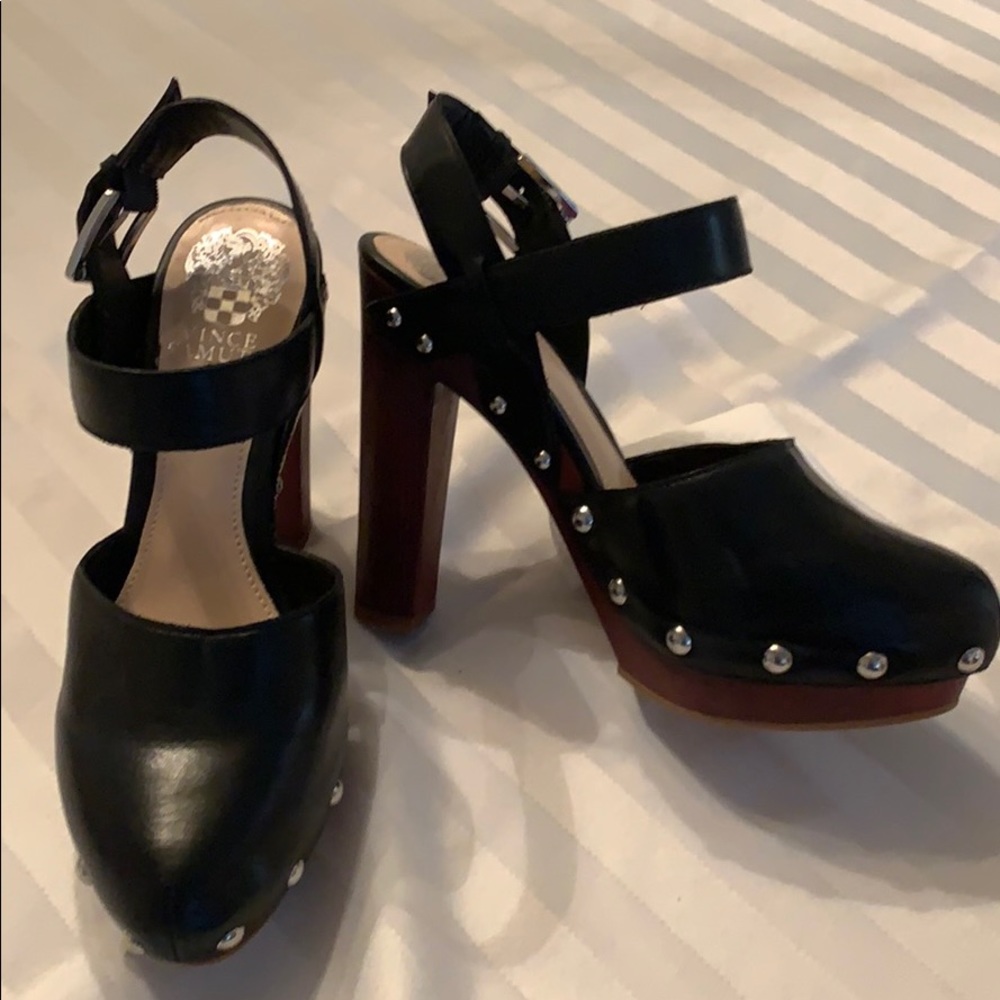 Vince Camuto Studded Leather Heels